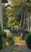 Louis Dewis The Garden at Villa Pat oil on canvas
